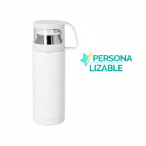 Termo Sublimable 350 ml | Tapón Taza y Acero Inox