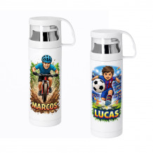 Termo Sublimable 350 ml | Tapón Taza y Acero Inox