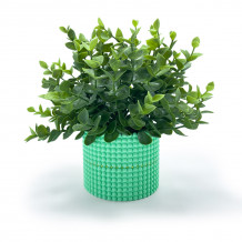 Maceta Sfera | Superficie geométrica con cristales premium