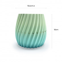 Maceta Celeste | Diseño en espiral con cristales premium