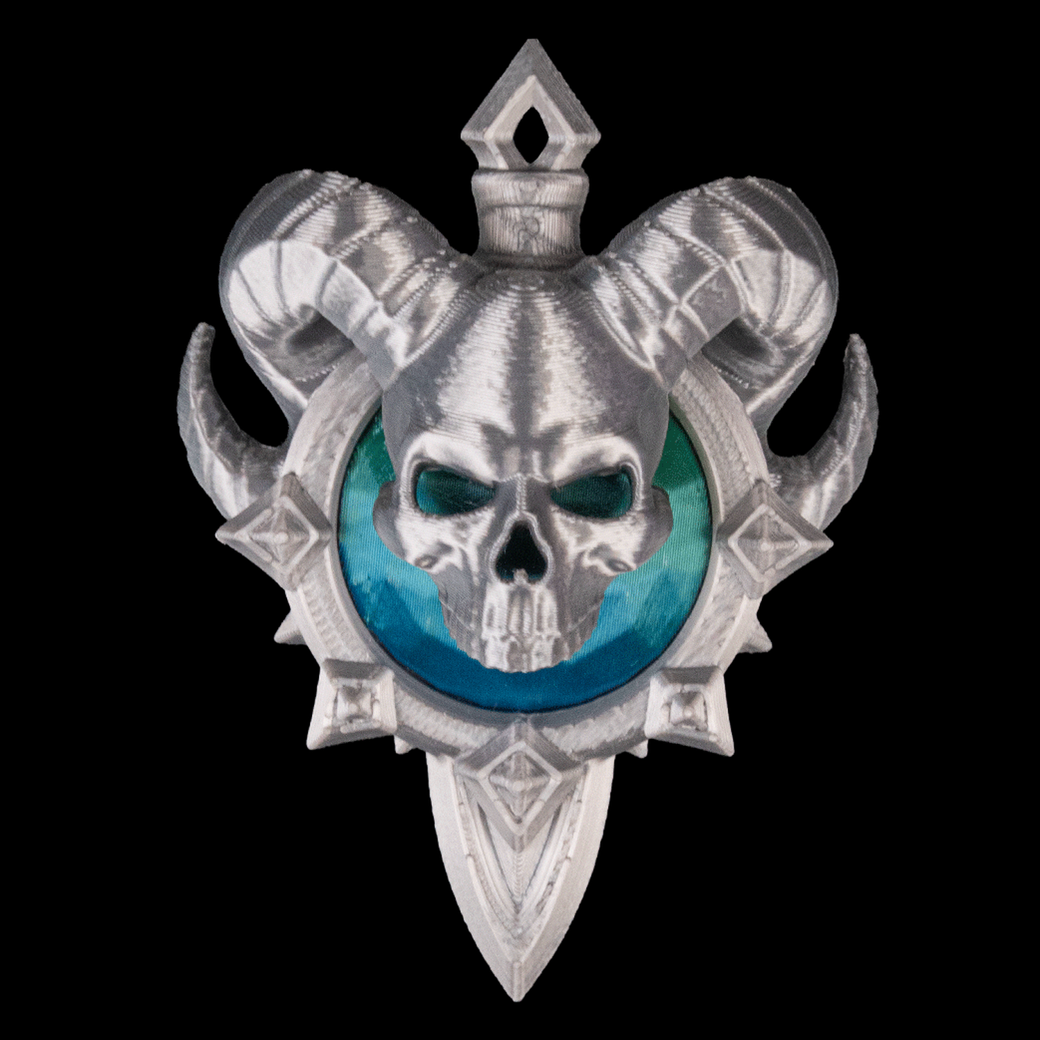 Colgante de calavera con cuernos Infernal Remnant