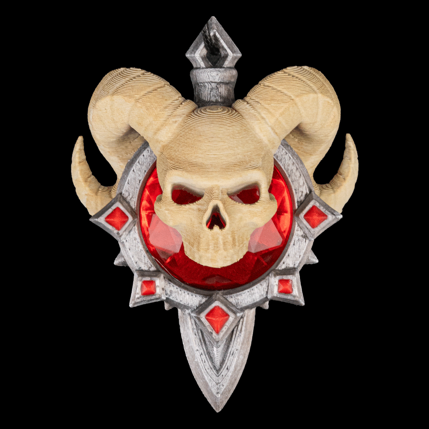 Colgante de calavera con cuernos Infernal Remnant
