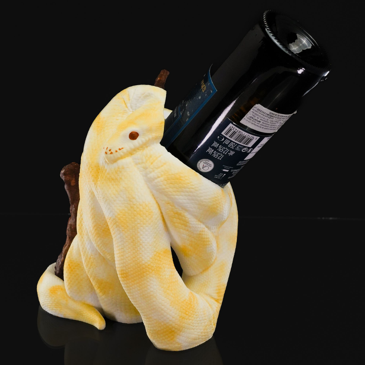 Soporte para botella de vino Ball Python