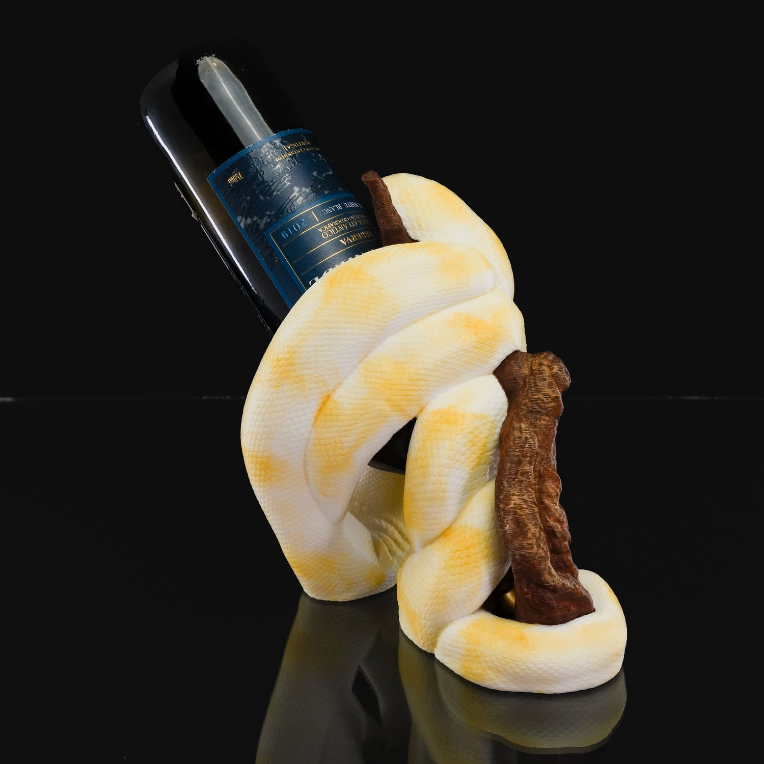 Soporte para botella de vino Ball Python