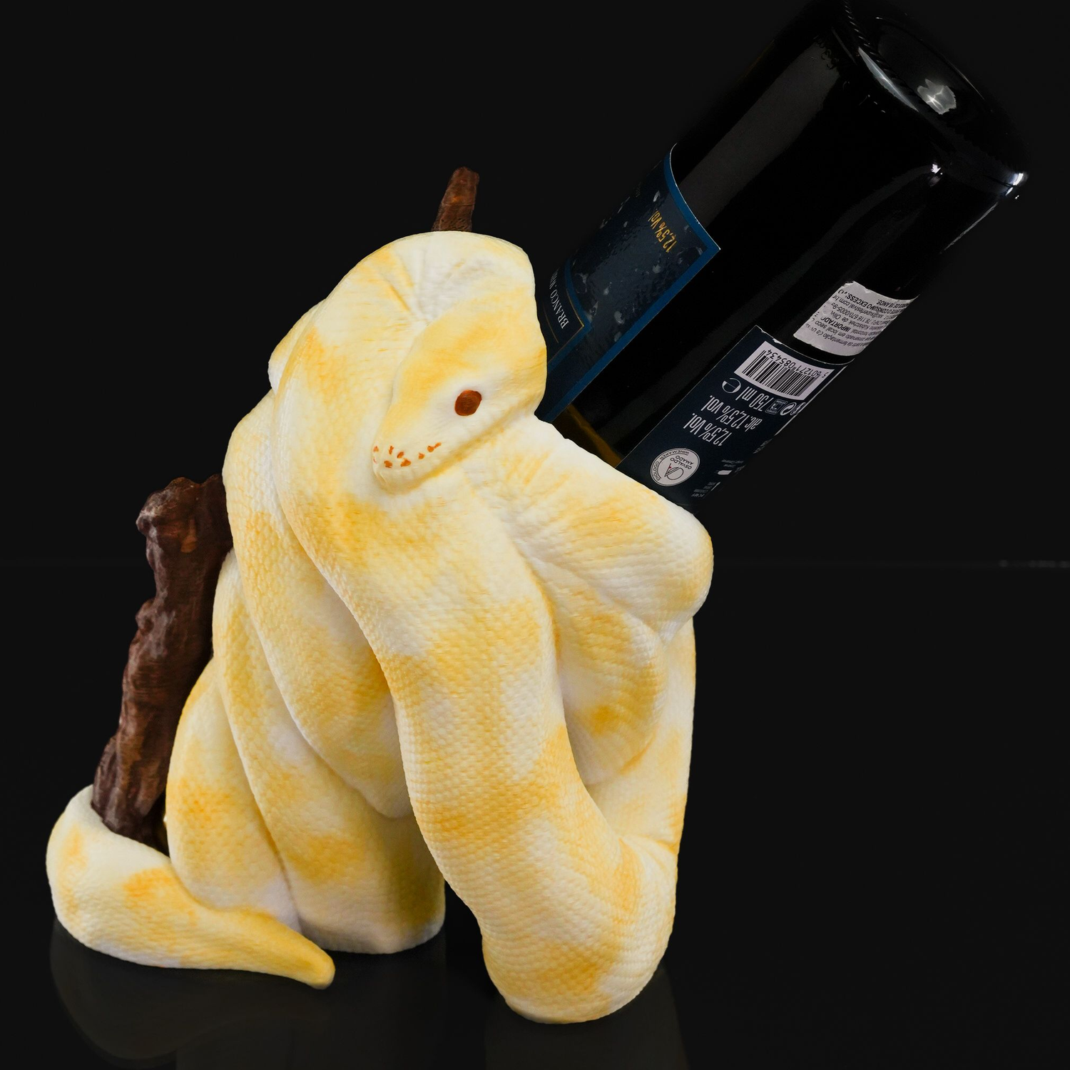 Soporte para botella de vino Ball Python