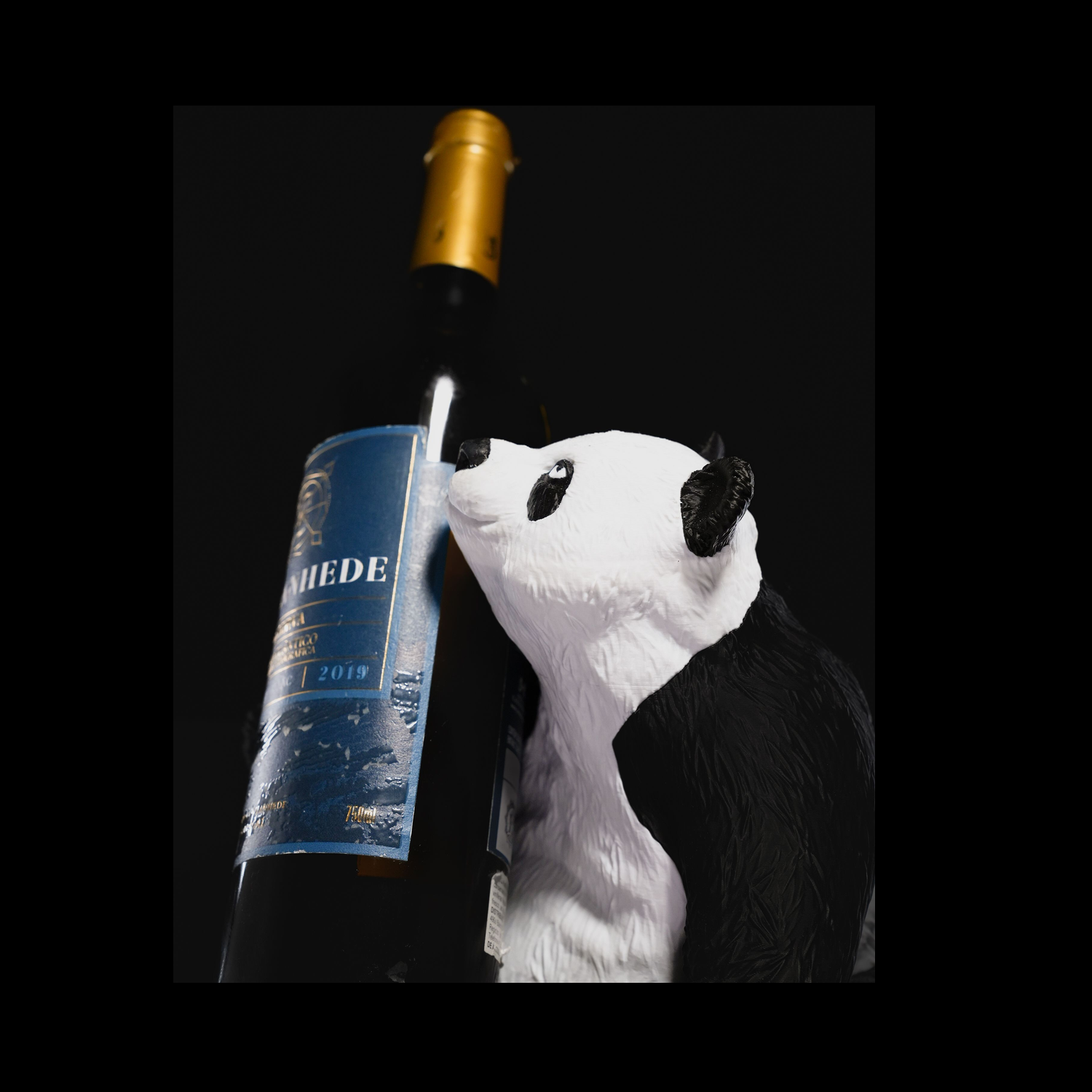 Soporte para botella de vino Zen Panda