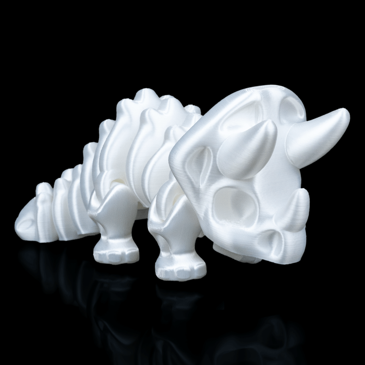 Figura articulada Triceratops Fossil