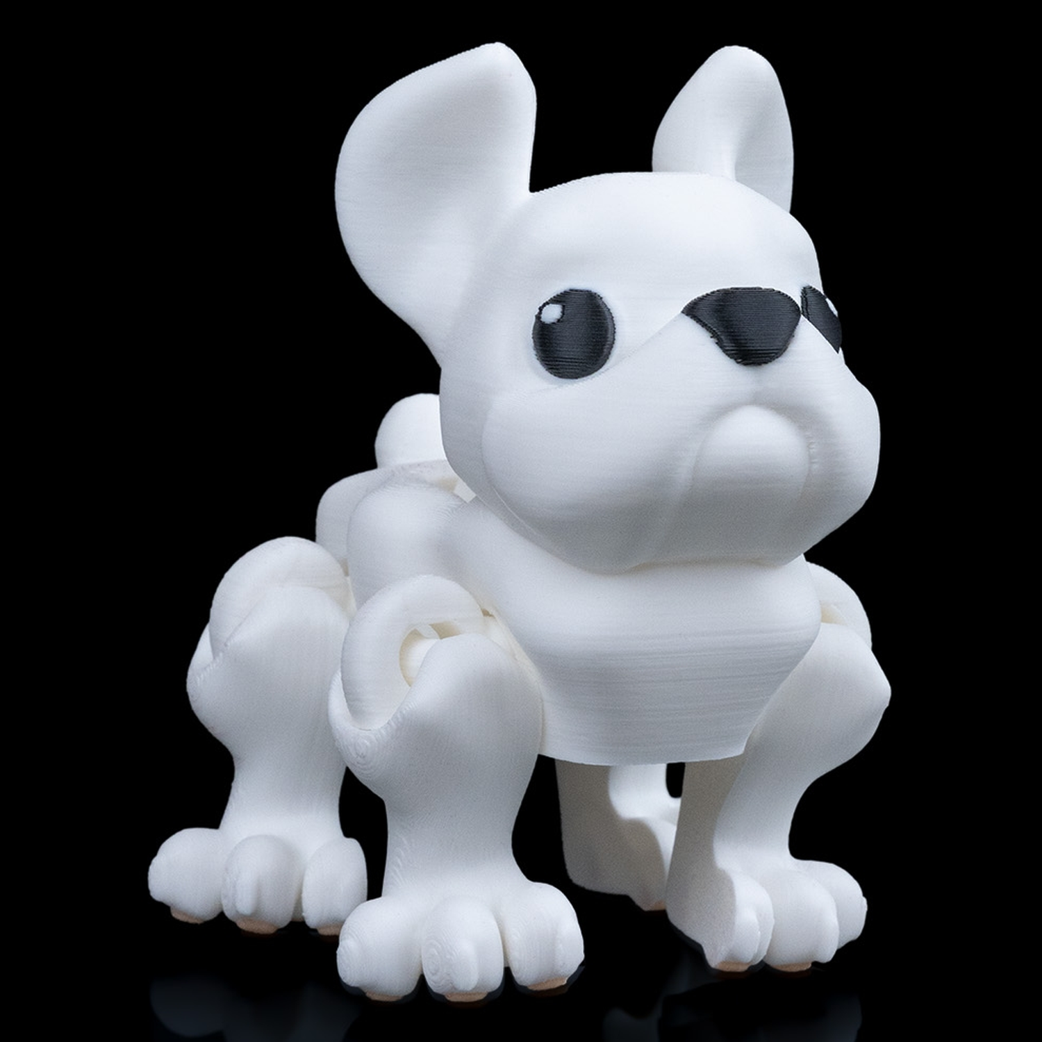 Objeto antiestrés mecánico French Bulldog