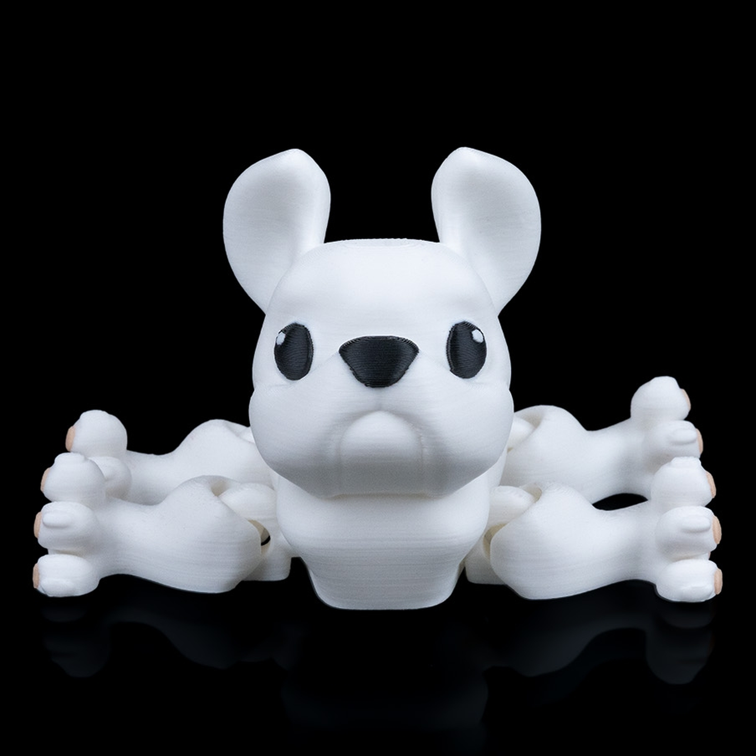 Objeto antiestrés mecánico French Bulldog