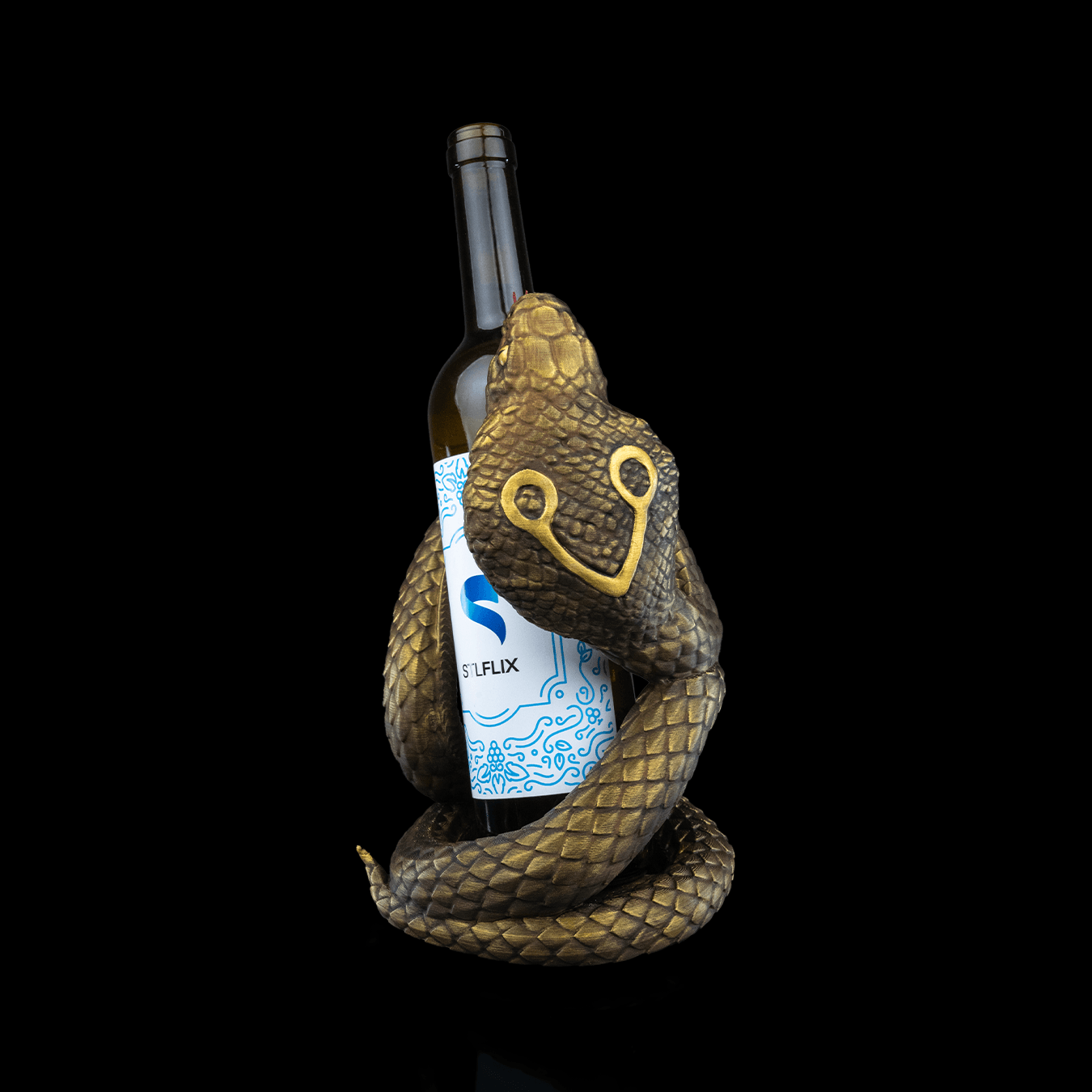 Soporte para botella de vino Naja's Embrace