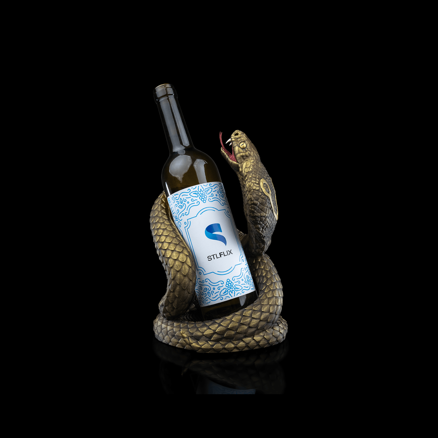Soporte para botella de vino Naja's Embrace
