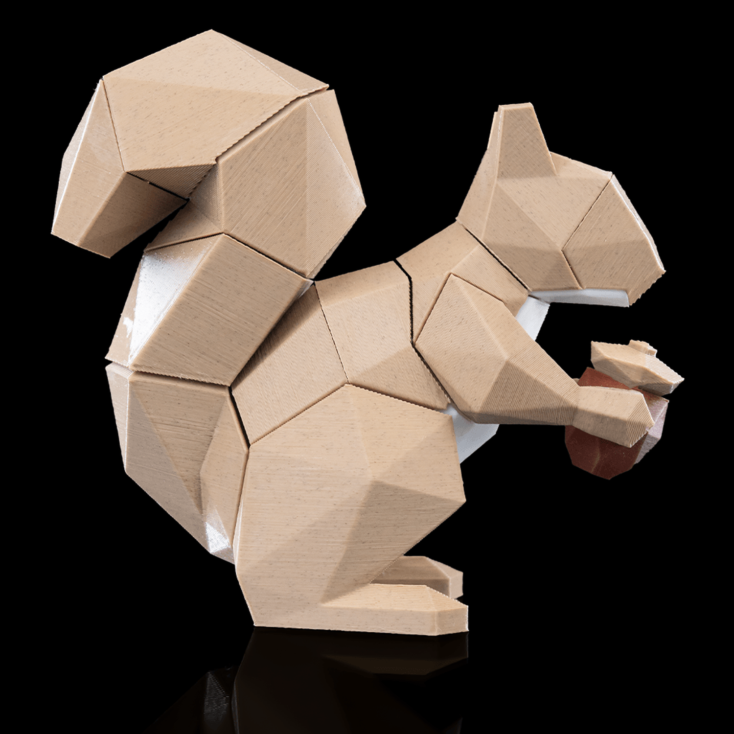 Figura decorativa Low Poly Squirrel