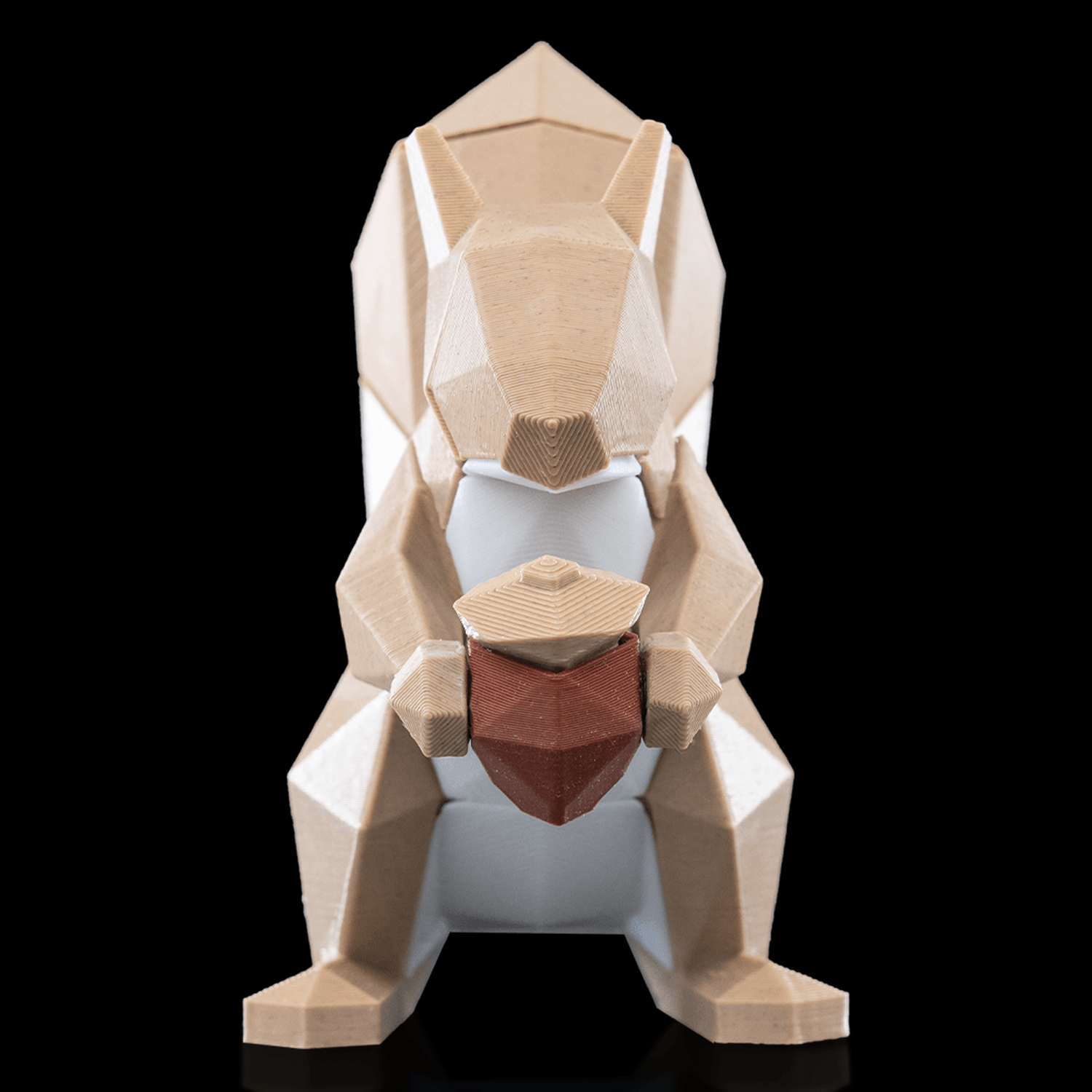 Figura decorativa Low Poly Squirrel