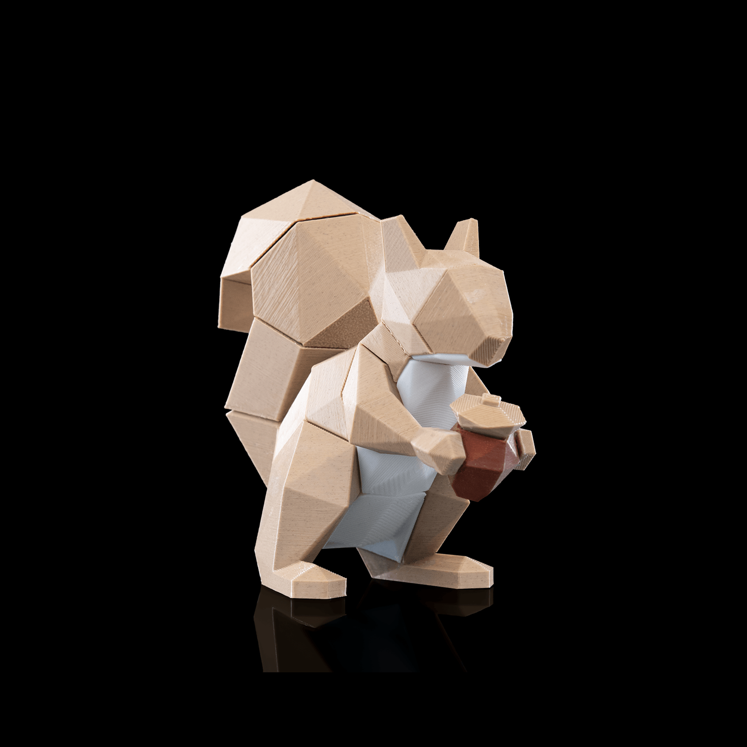 Figura decorativa Low Poly Squirrel
