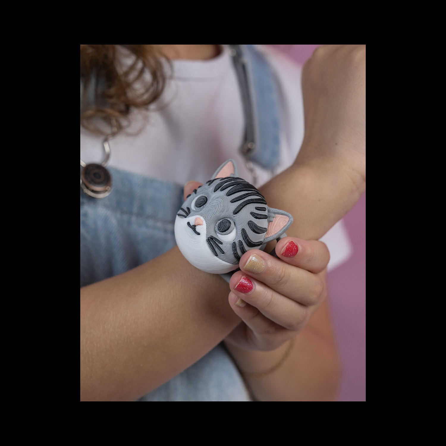Funda para localizador con diseño de gato Not Missing Cat