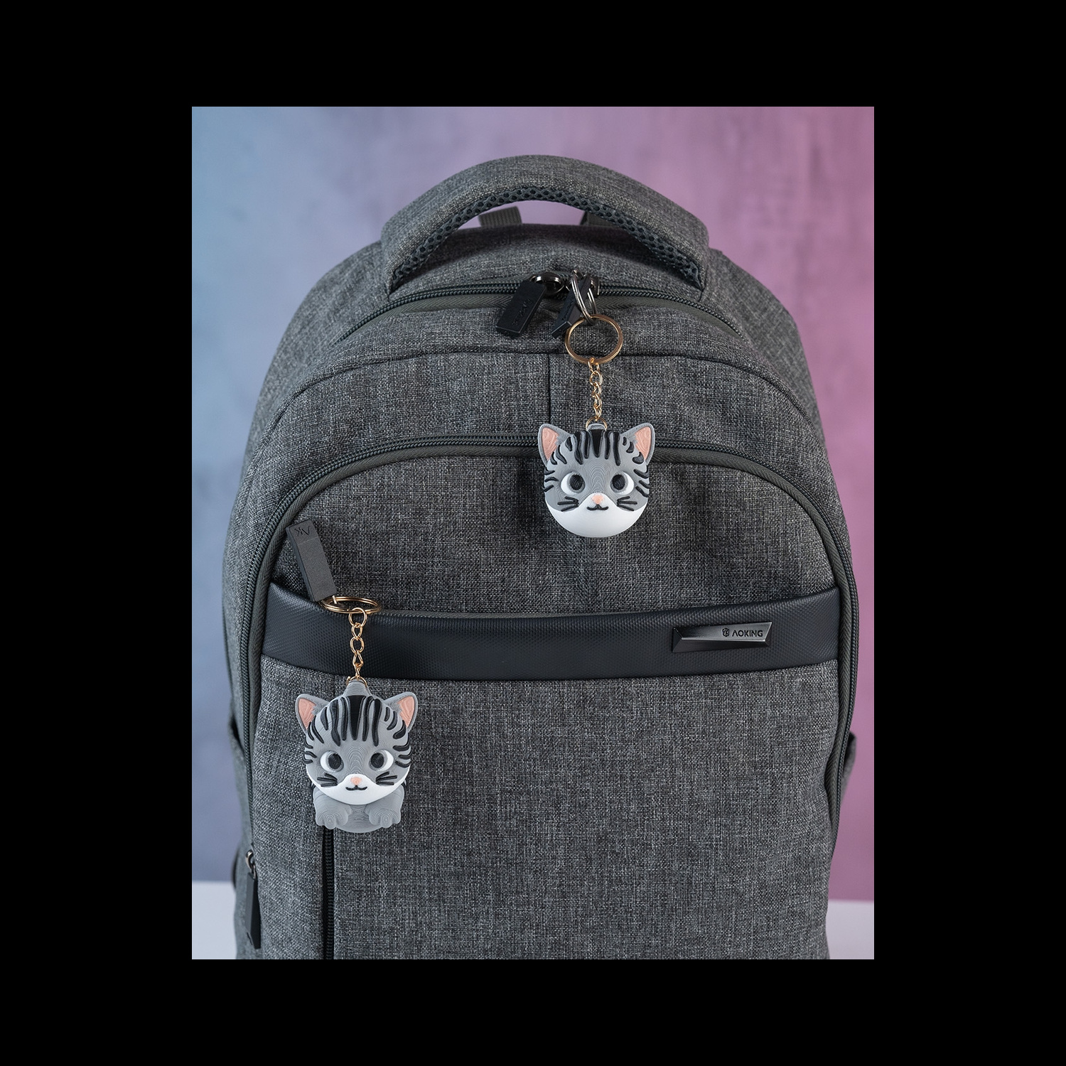 Funda para localizador con diseño de gato Not Missing Cat