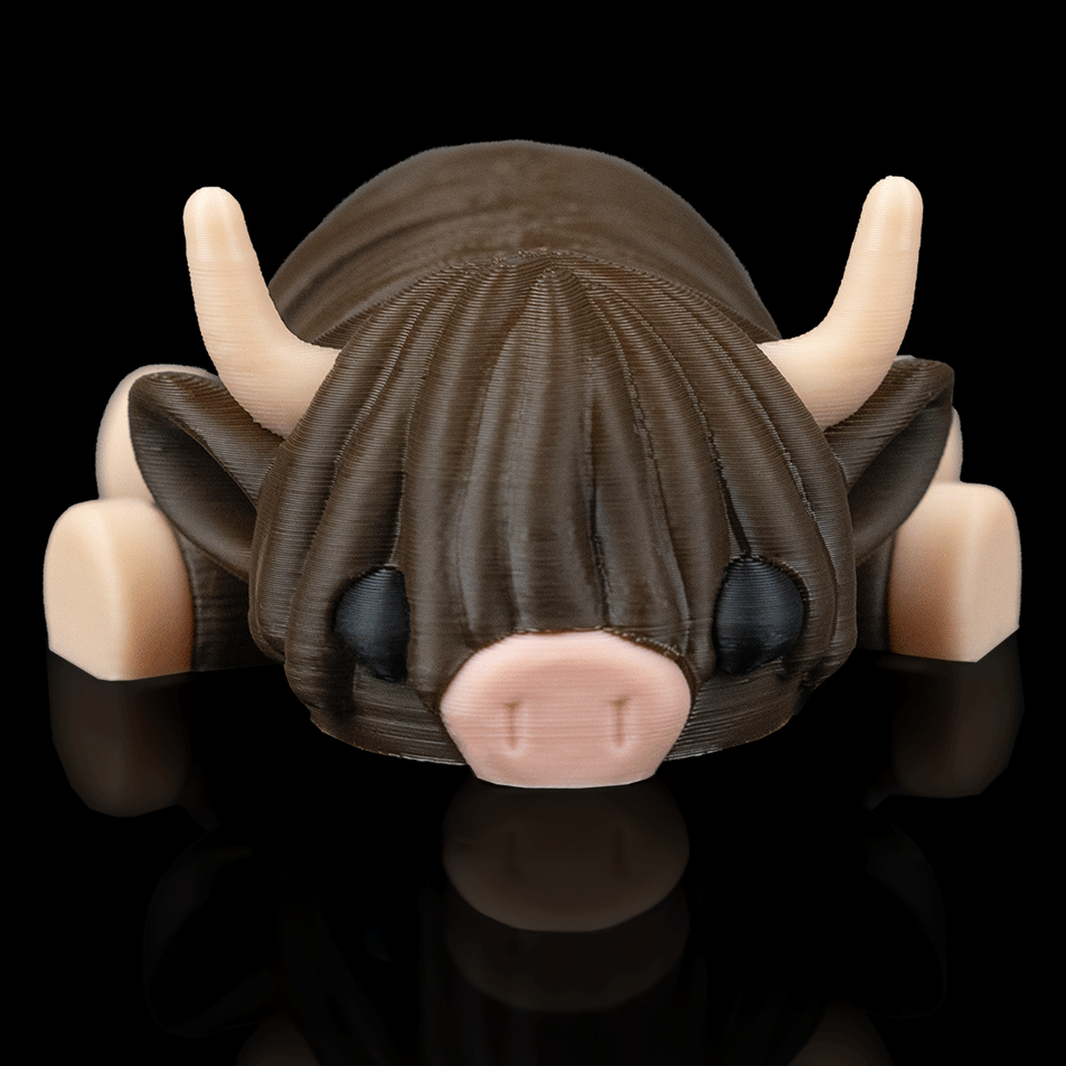 Figura decorativa Highland Cow in Field Nest