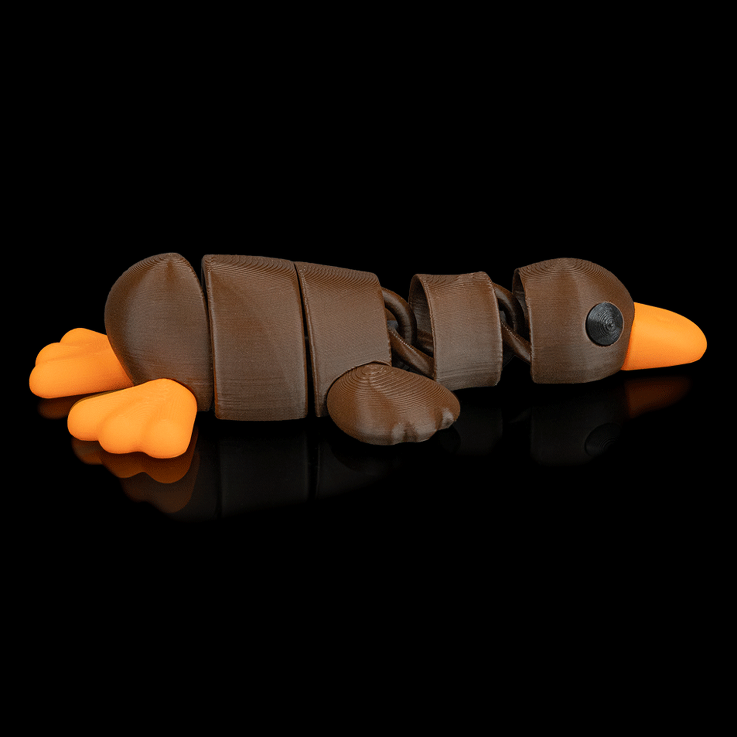 Llavero de pato descansando