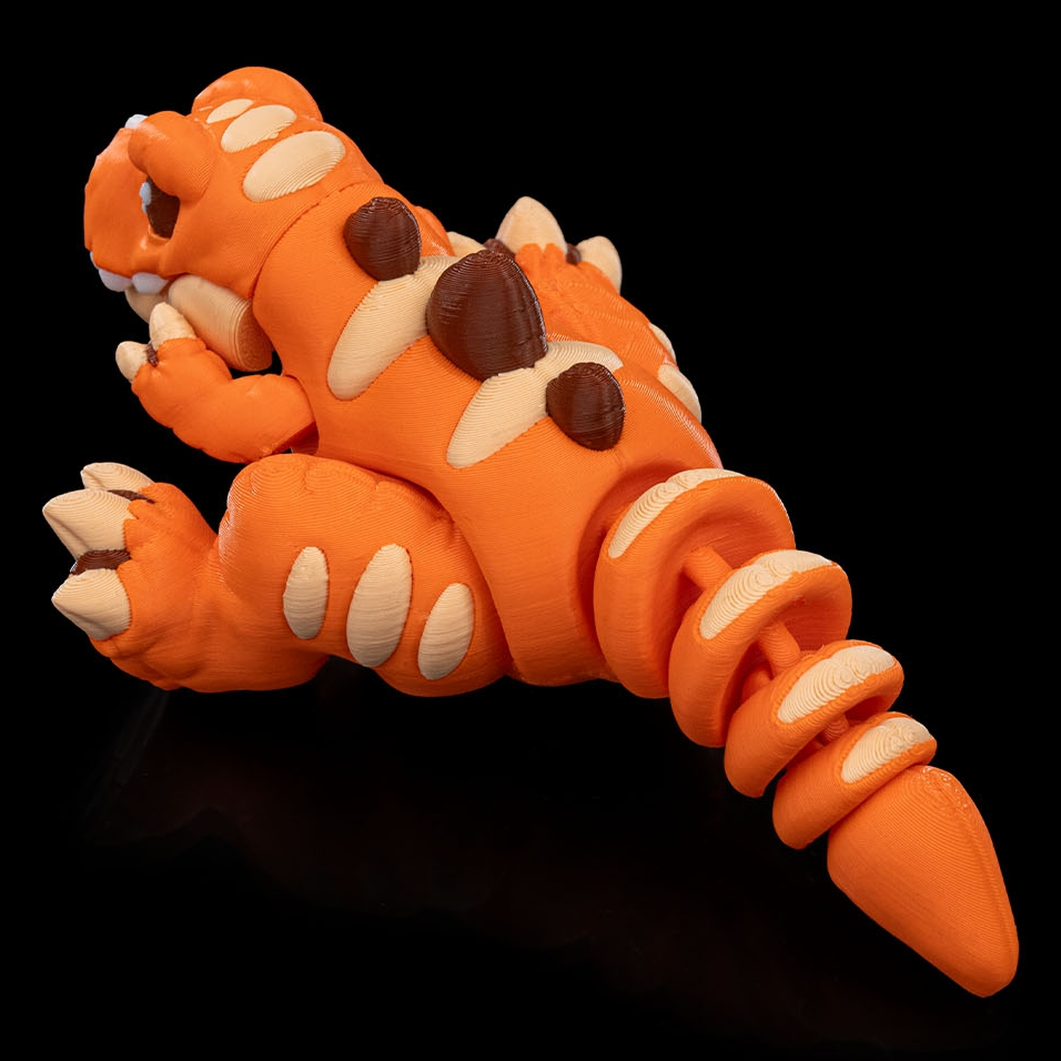 Tiranosaurio articulado de estilo peluche