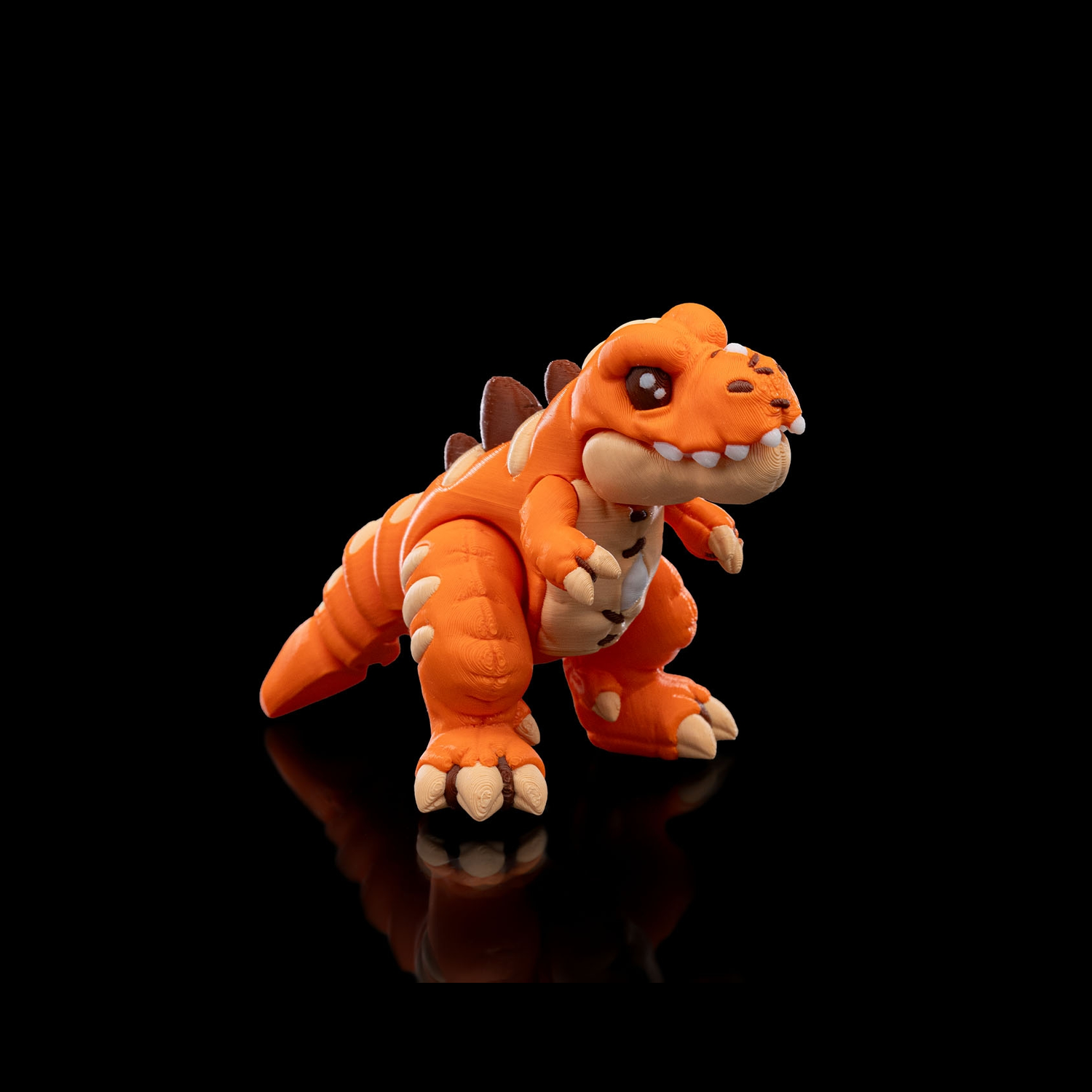 Tiranosaurio articulado de estilo peluche