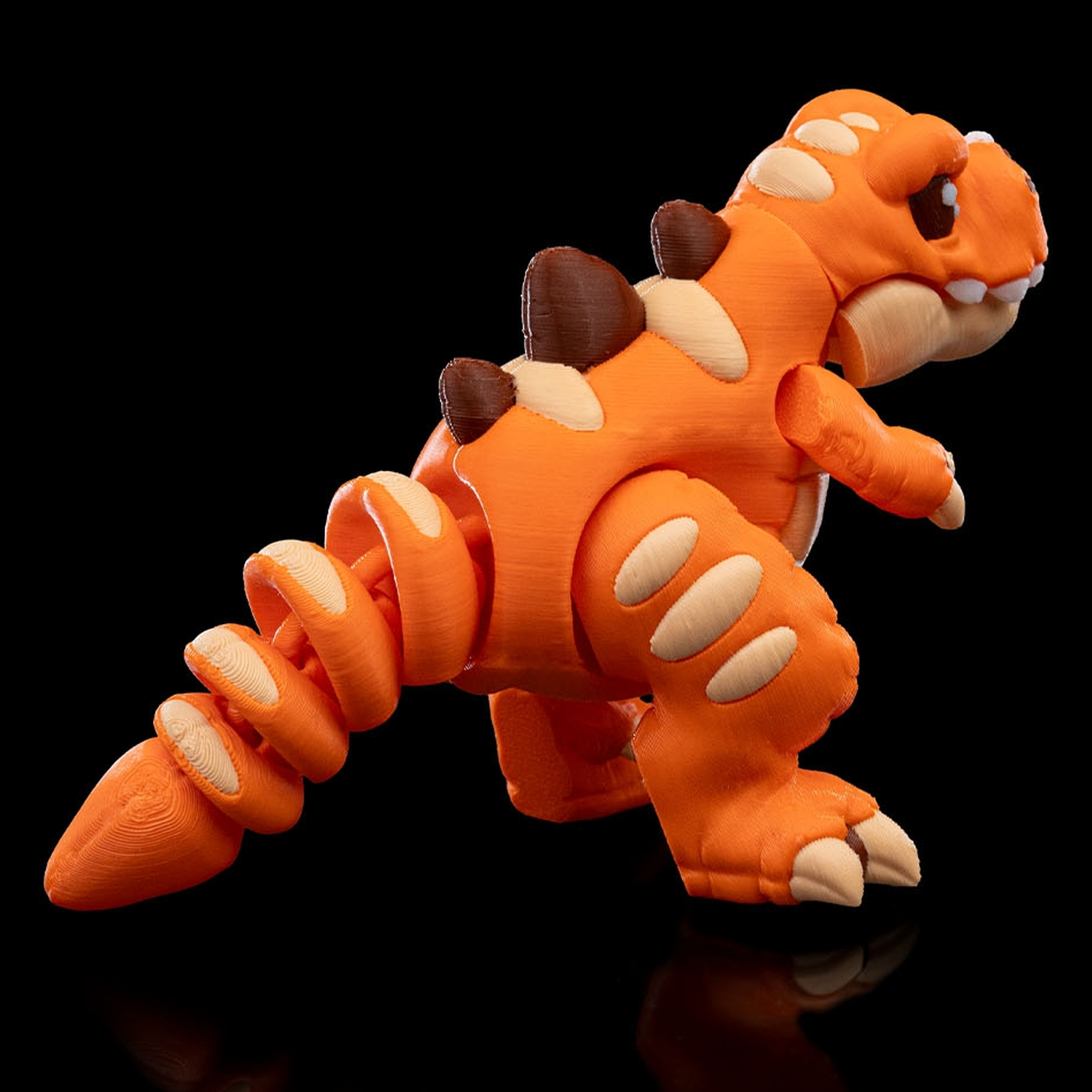 Tiranosaurio articulado de estilo peluche