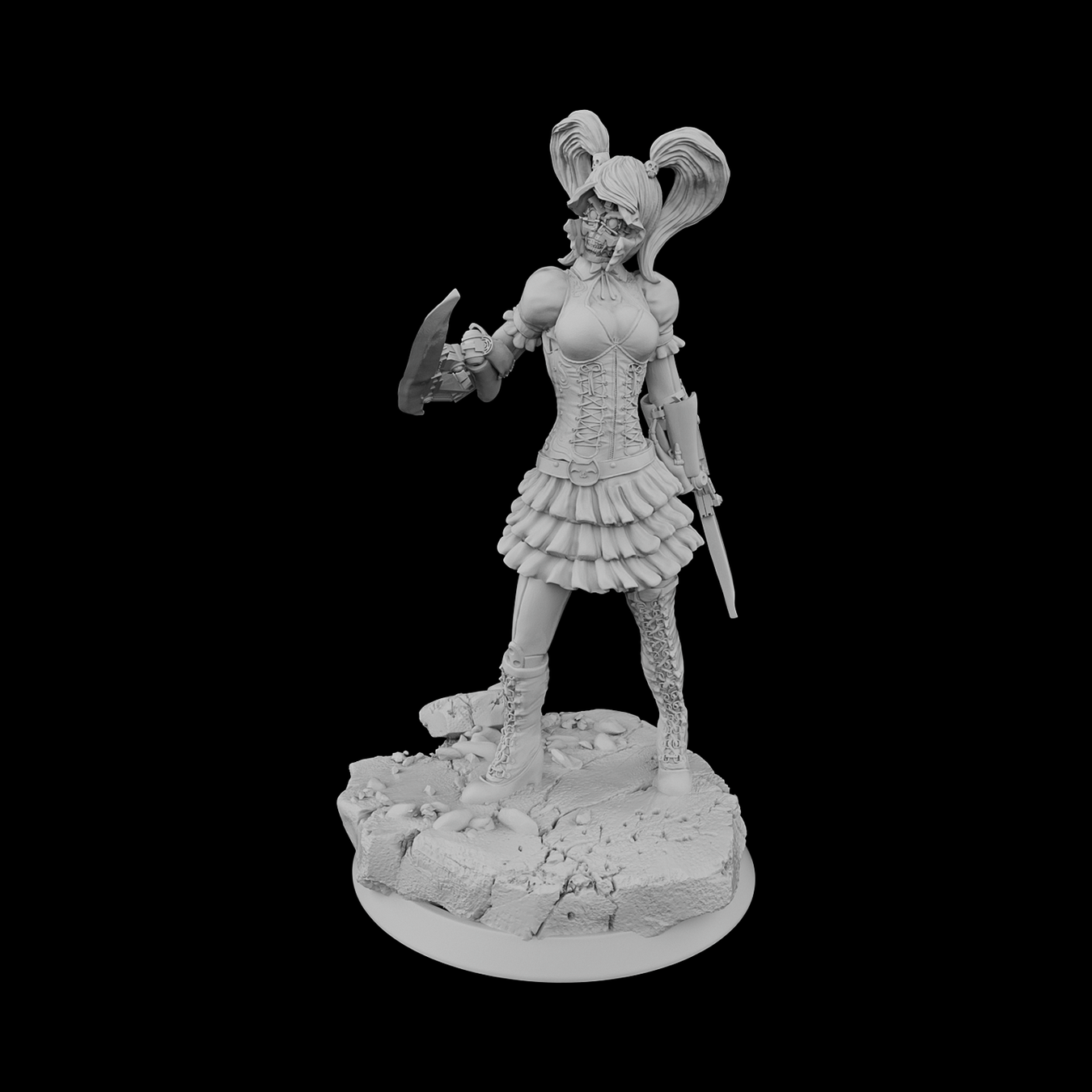 Miniaturas de androides gemelas Twin Androids