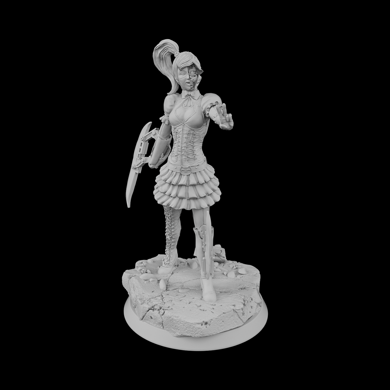 Miniaturas de androides gemelas Twin Androids