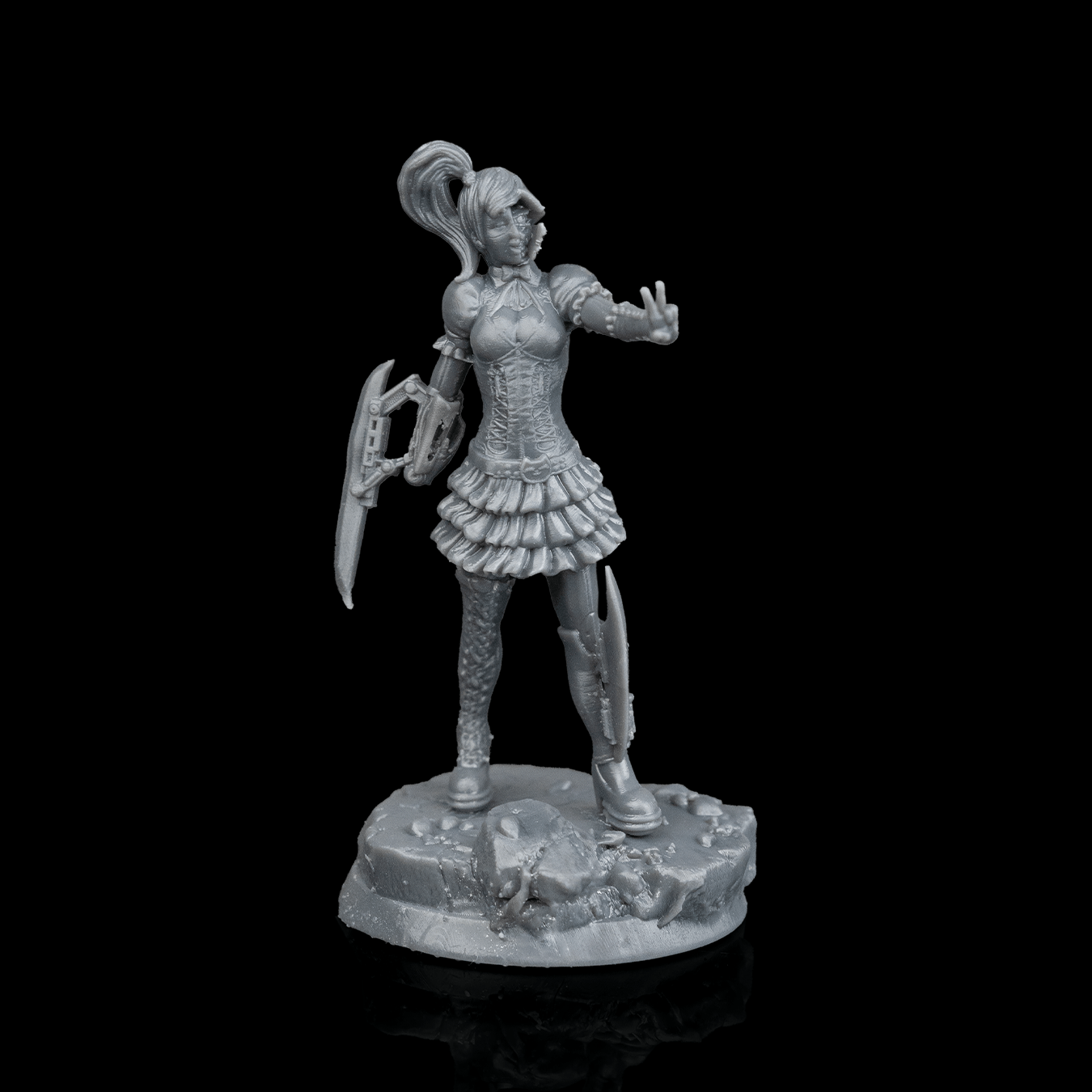 Miniaturas de androides gemelas Twin Androids