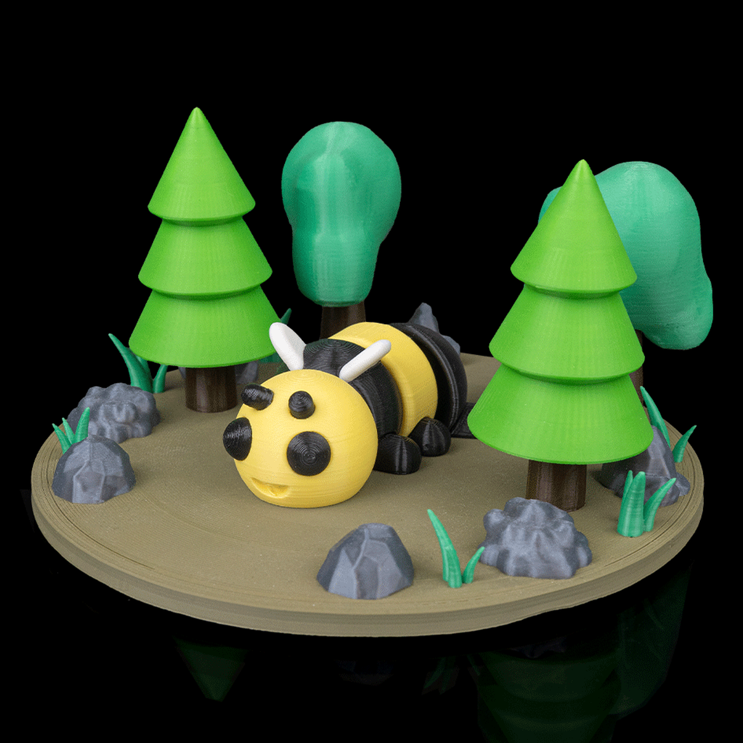 Llavero de abeja relajada