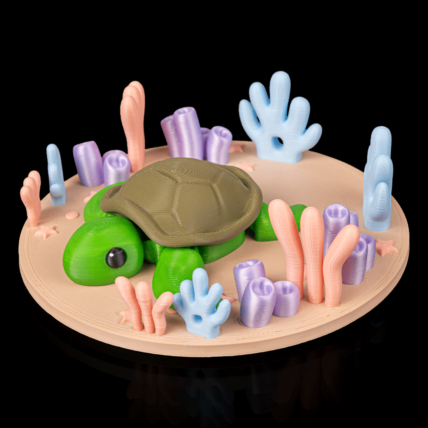 Llavero de tortuga descansando