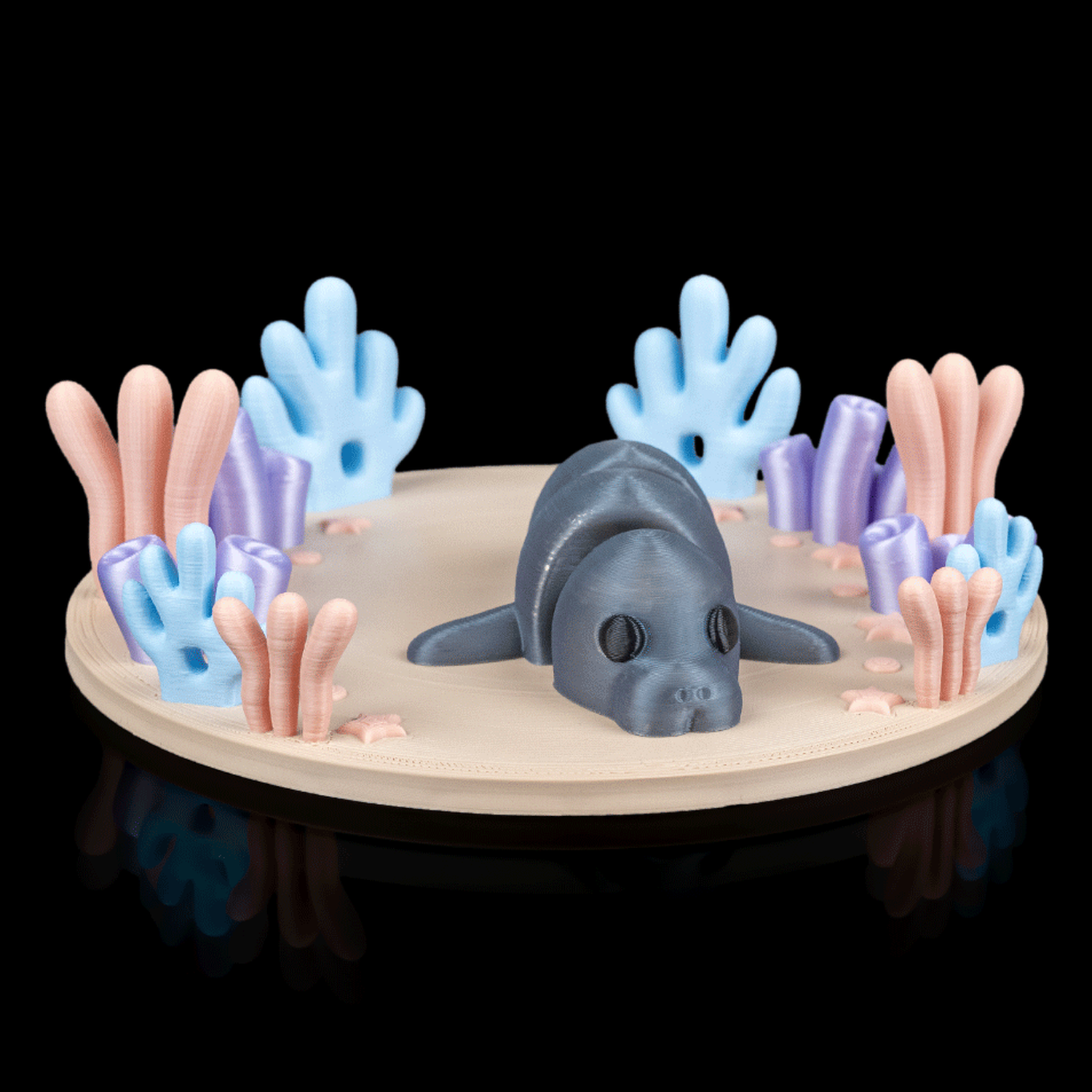Llavero Manatee in Ocean Rest