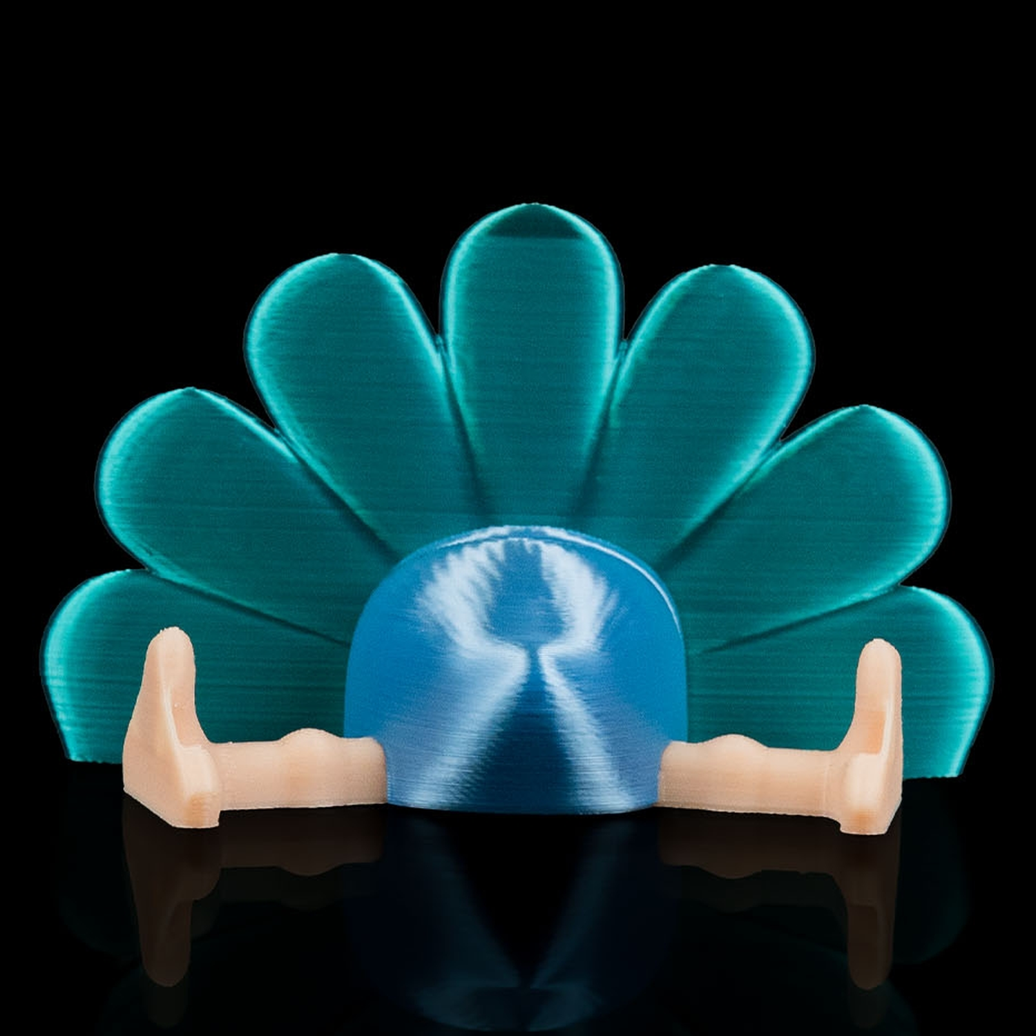 Llavero Peacock in Field Nest