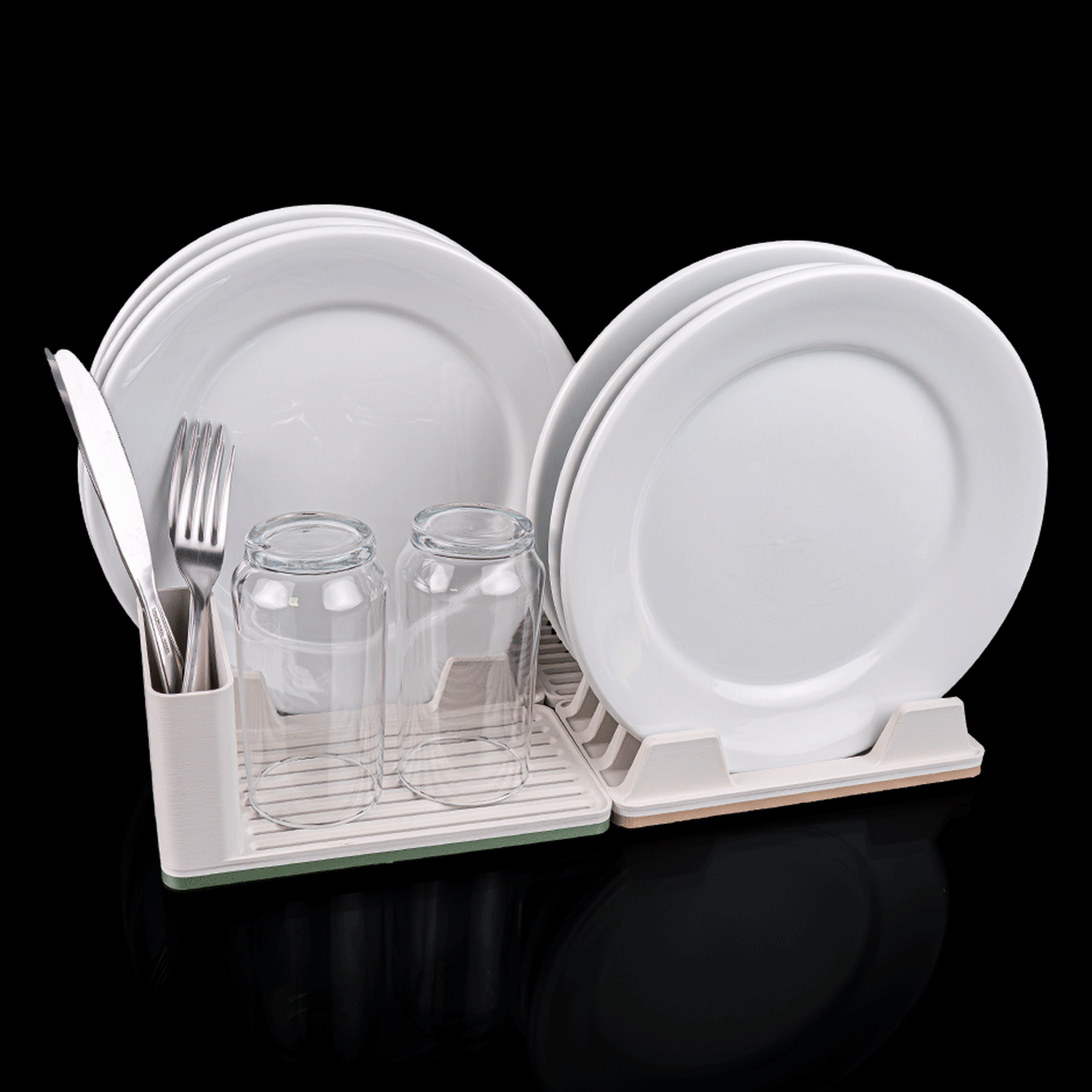 Soporte doble para platos
