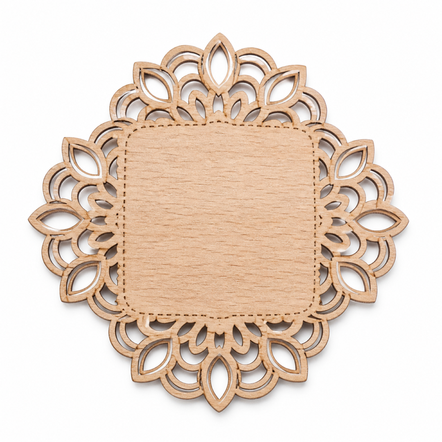 Invitación de boda con mandala floral