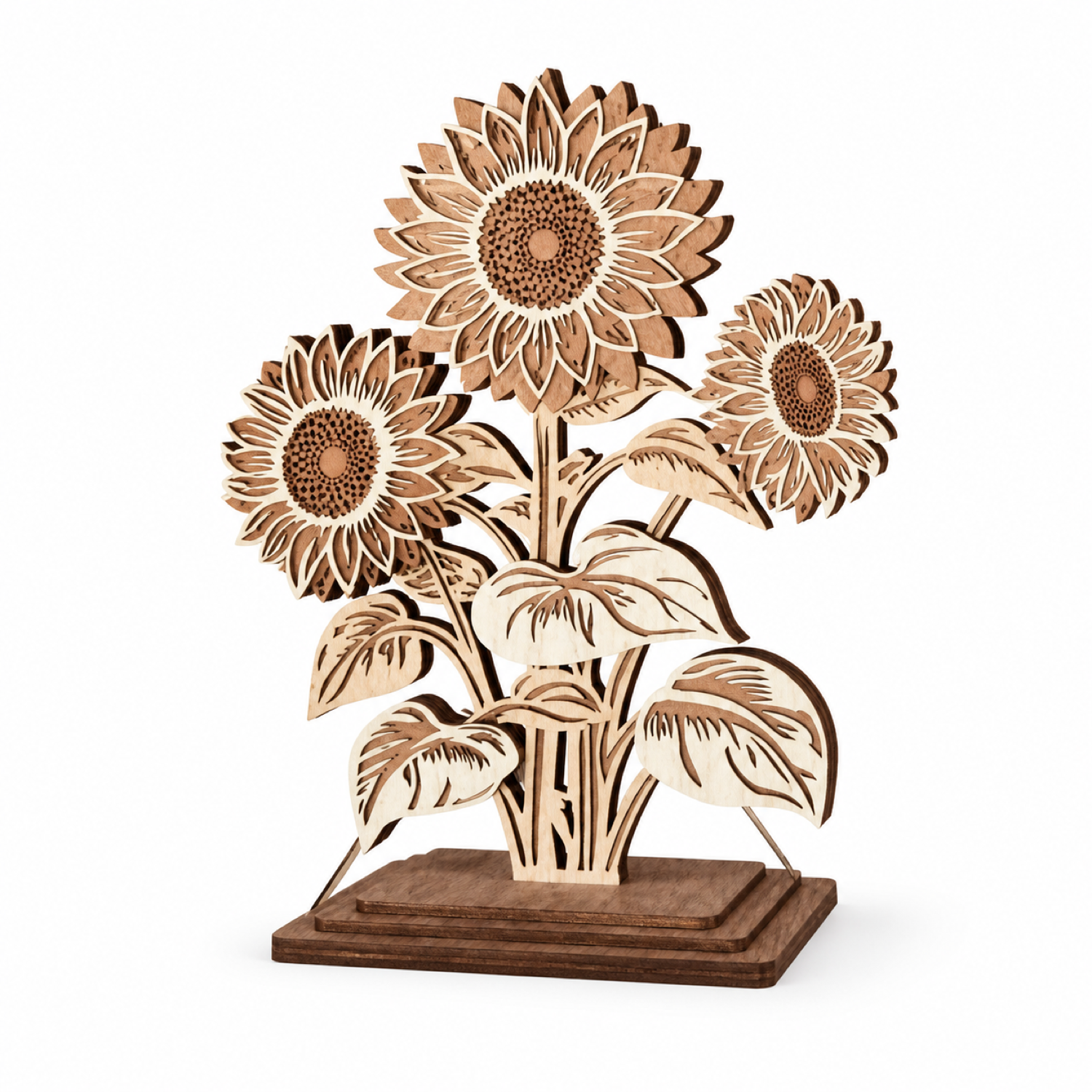 Decoración de mesa con girasoles