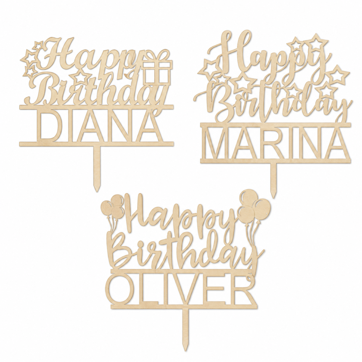 Happy Birthday Cake Topper