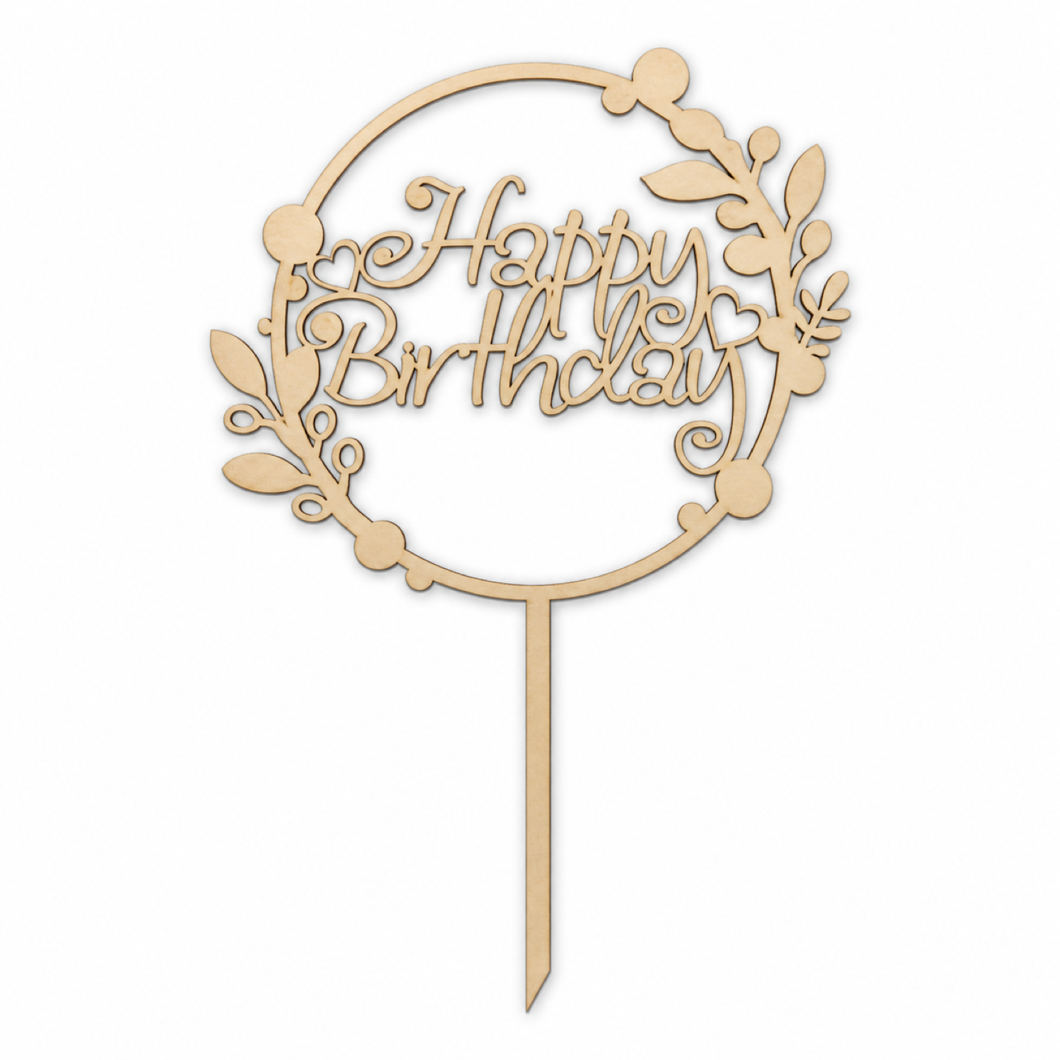 Adorno de cumpleaños con corona para tarta