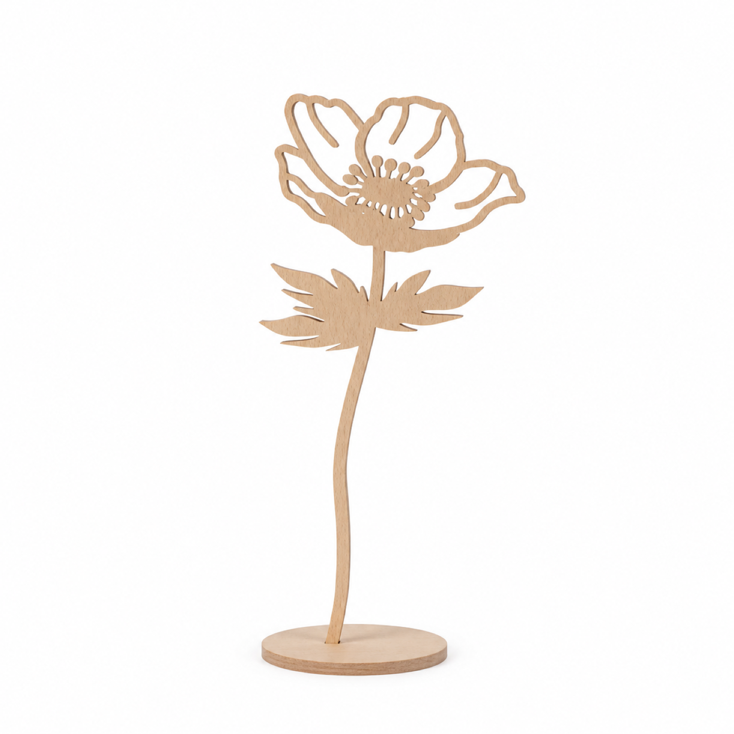 Set de flores silvestres de madera para decoración