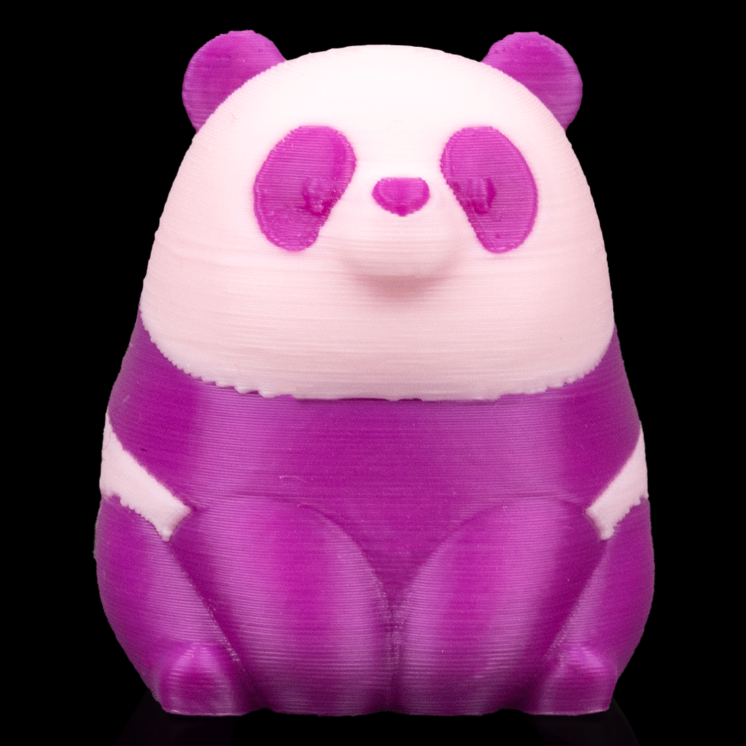 Panda sentado para juego de equilibrio