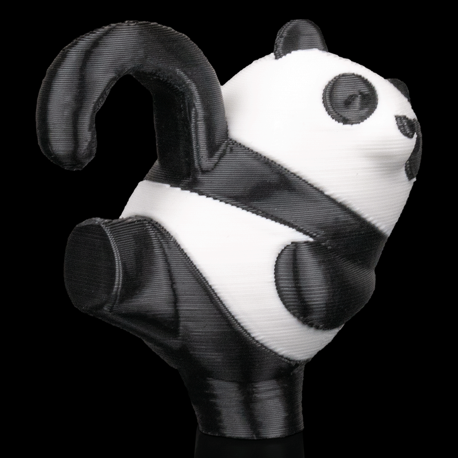 Panda colgando para juego de equilibrio