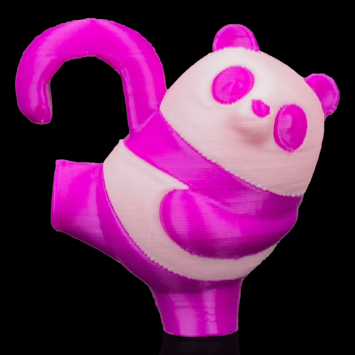 Panda colgando para juego de equilibrio