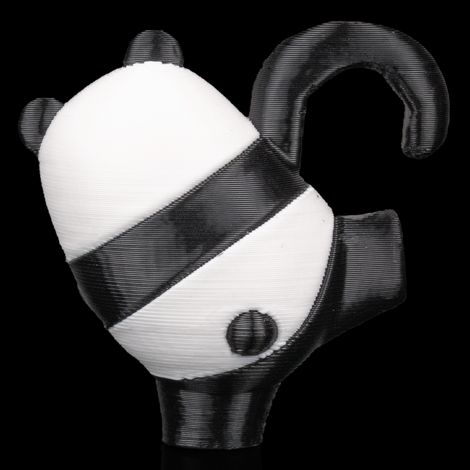 Panda colgando para juego de equilibrio