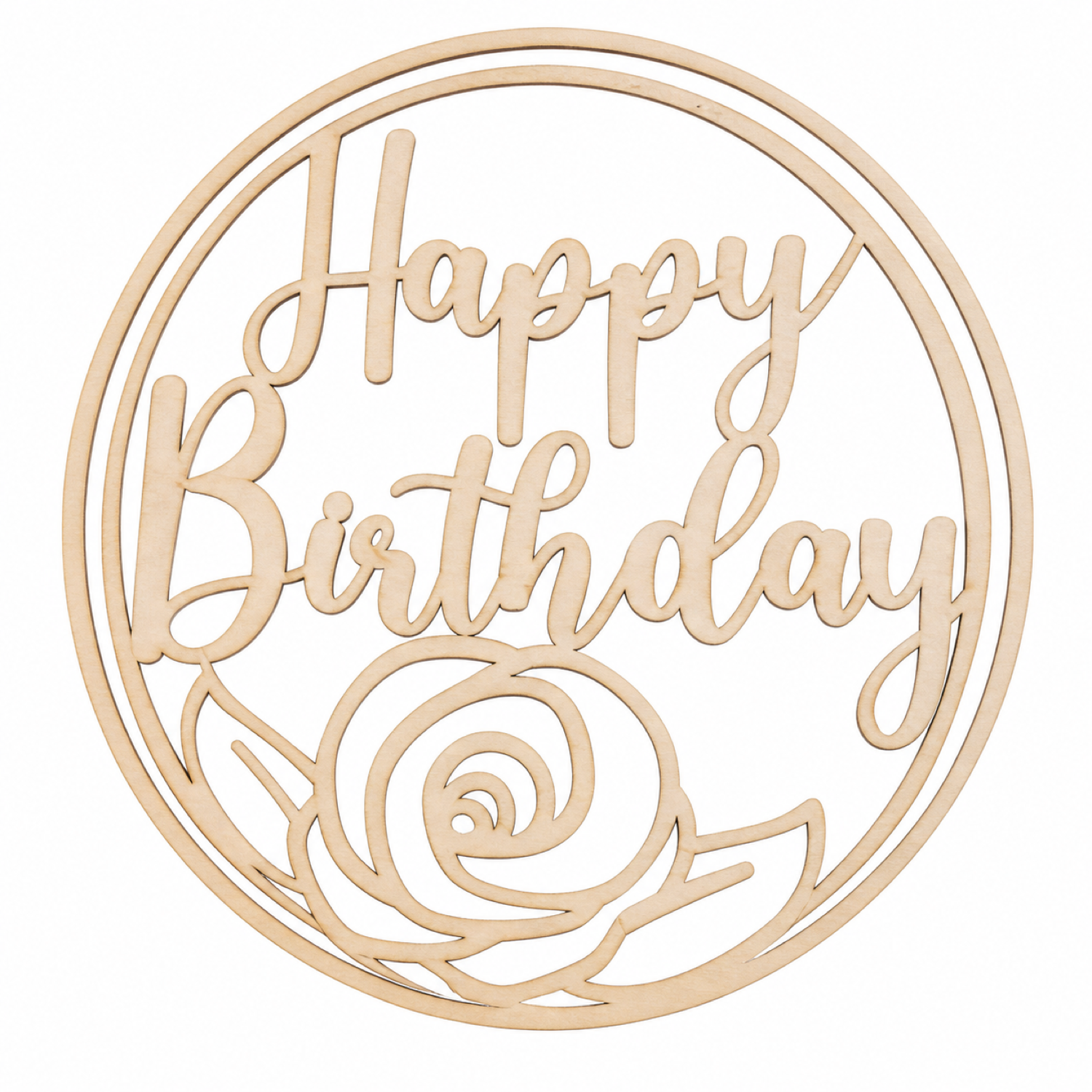 Letrero decorativo de feliz cumpleaños