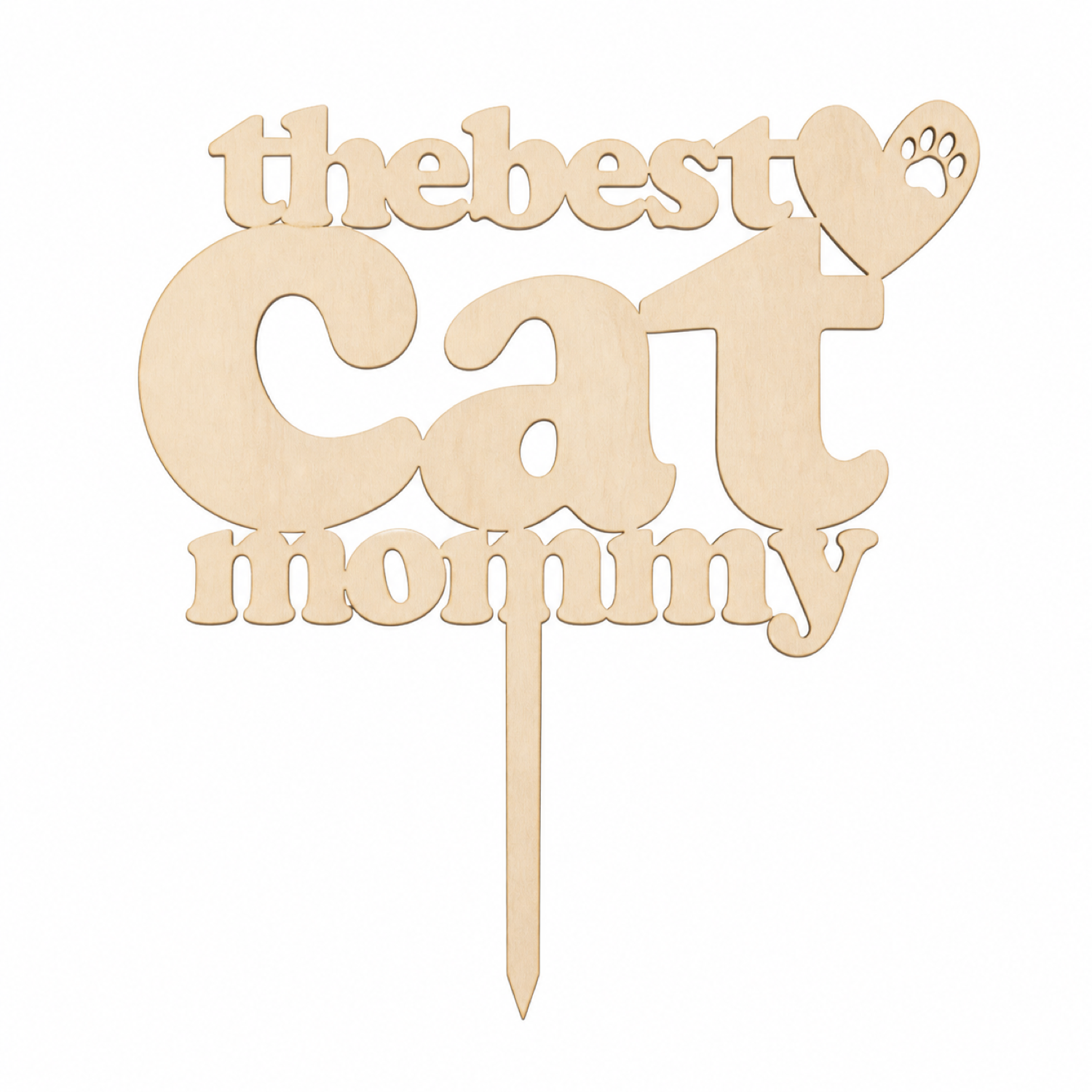 Adorno para tarta «Mamá de gatos»