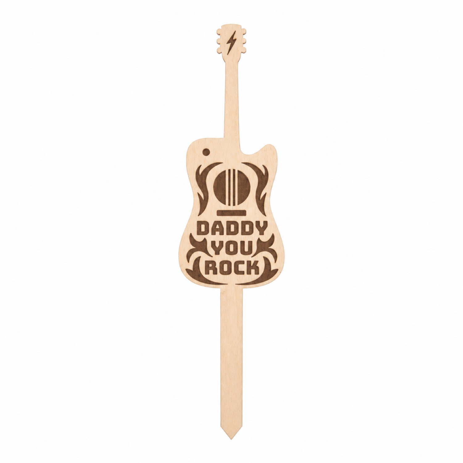 Adorno de guitarra para maceta o tarta del Día del Padre