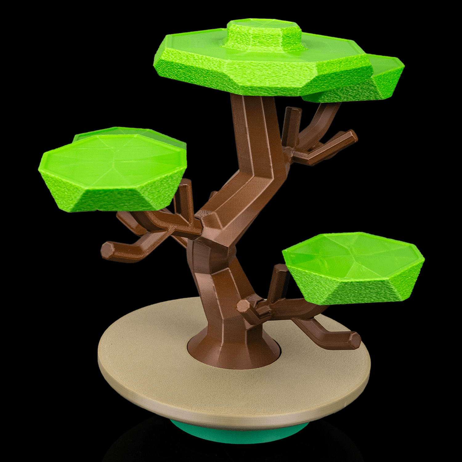 Bonsái para juego de equilibrio con pandas