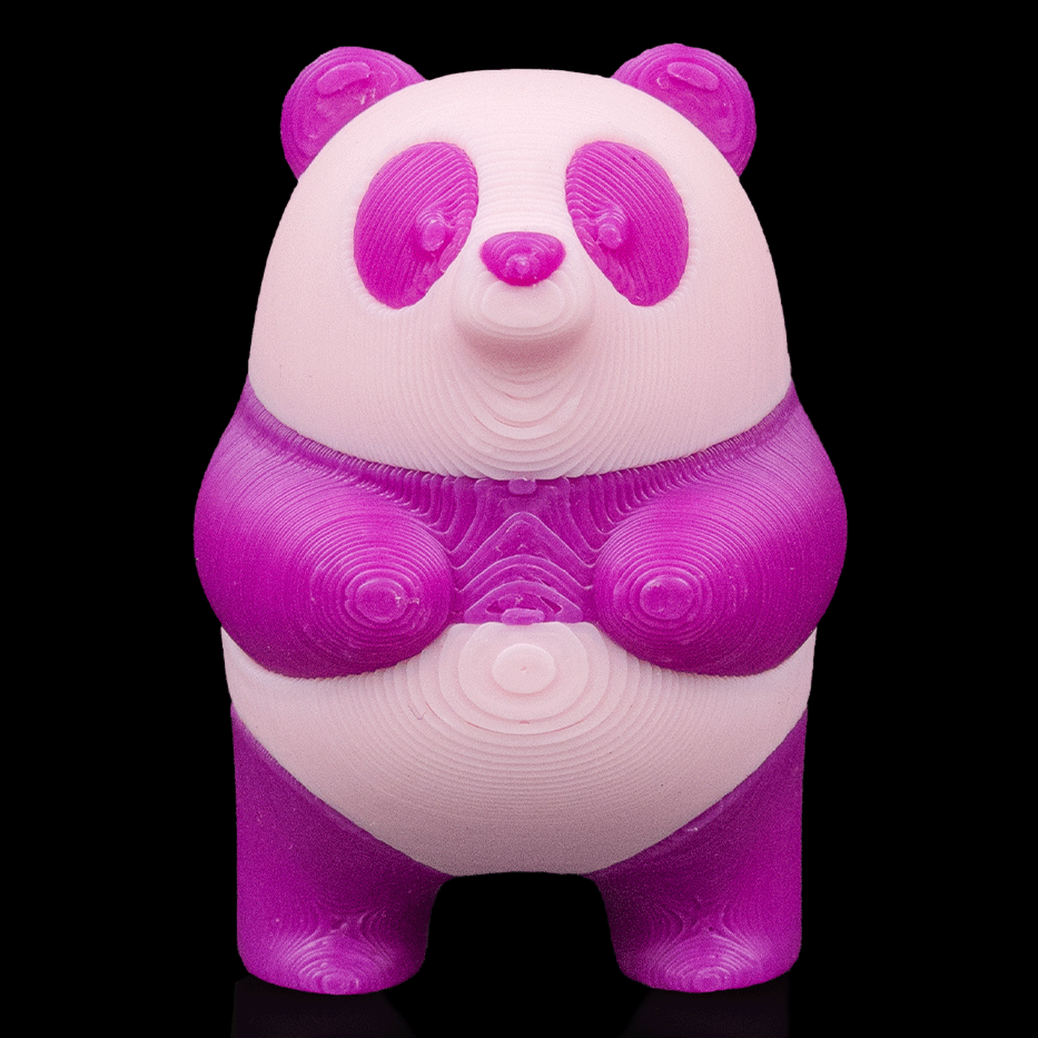Panda tumbado para juego de equilibrio