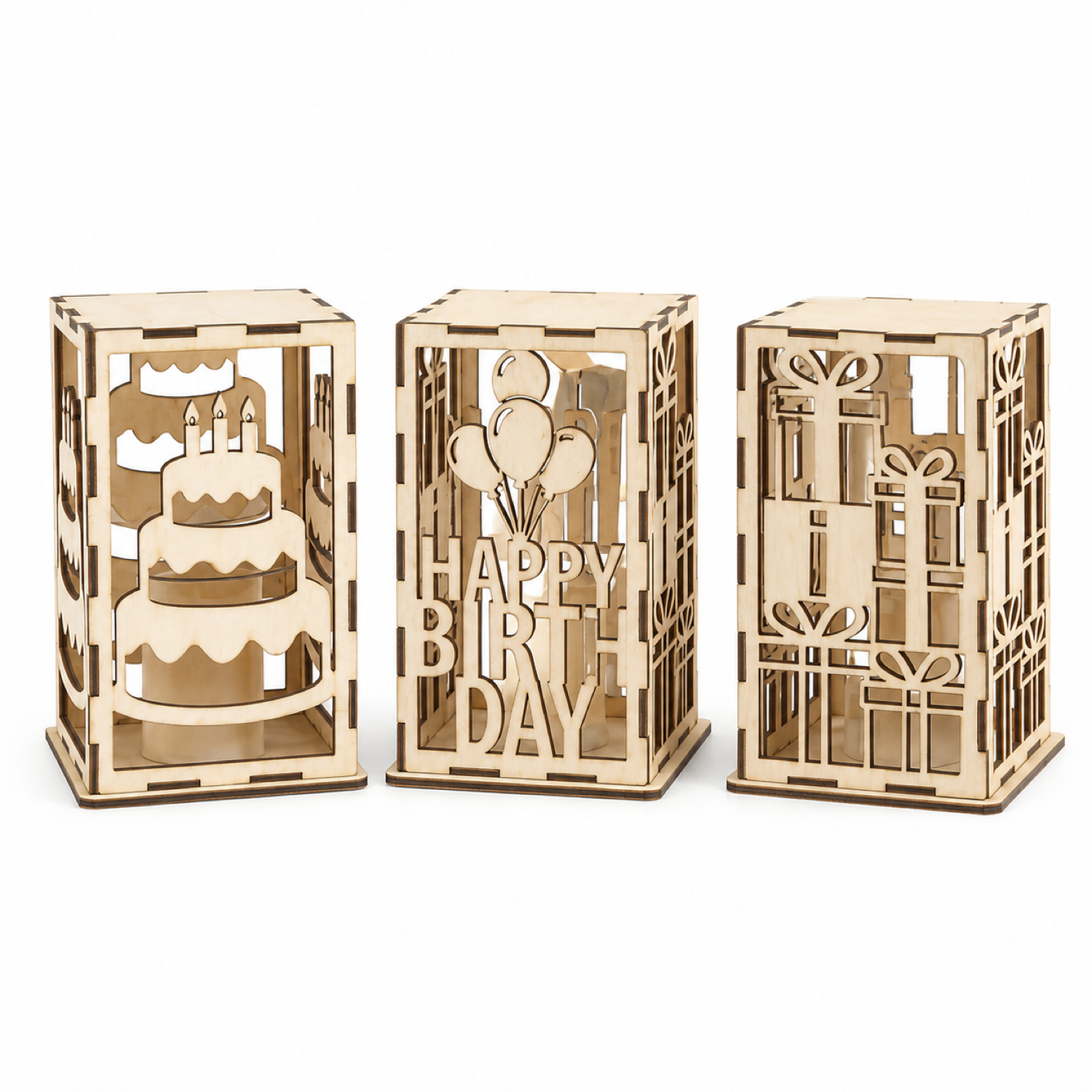 Laser Cut Birthday Lantern SVG Bundle