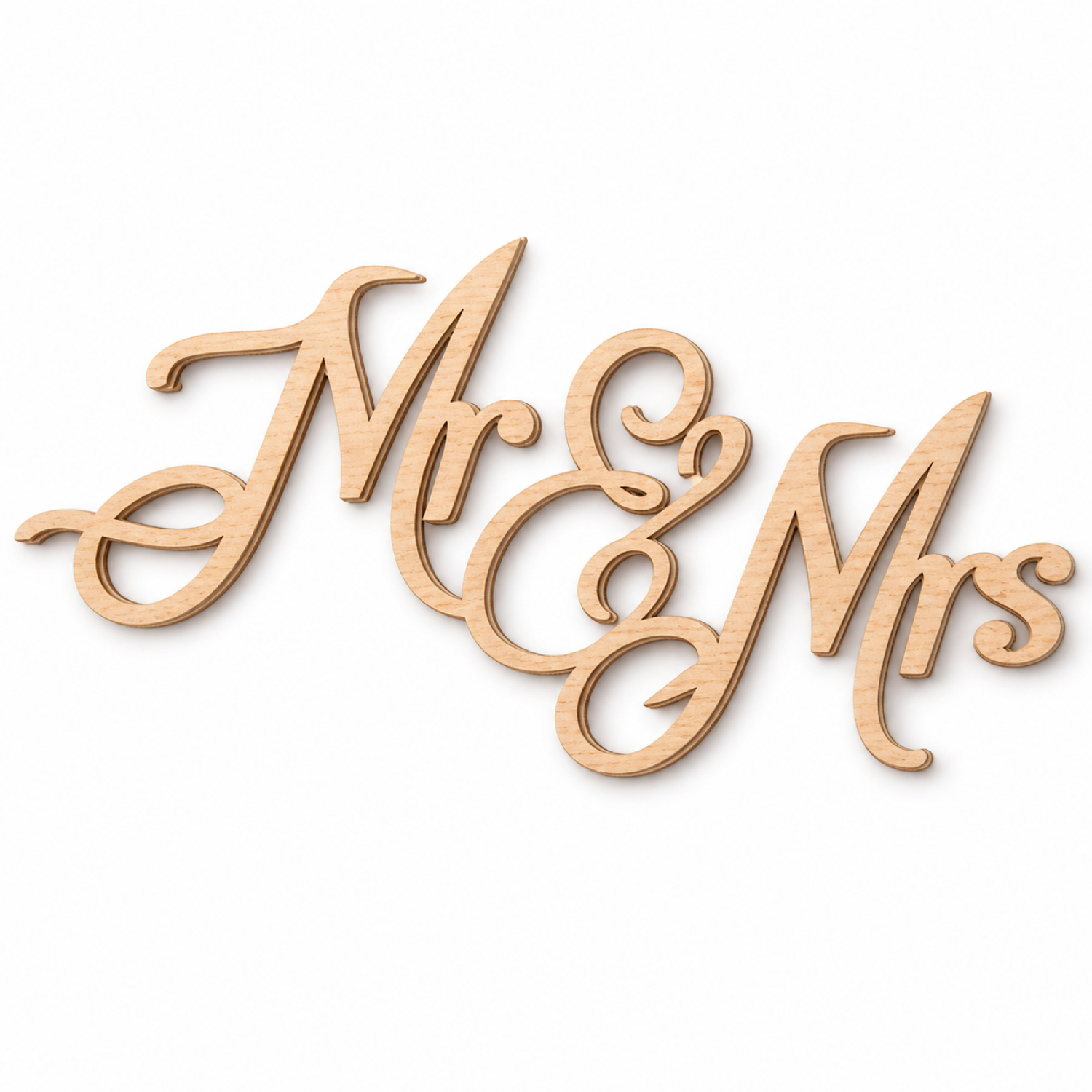 Wooden Wedding Decor Laser Cut