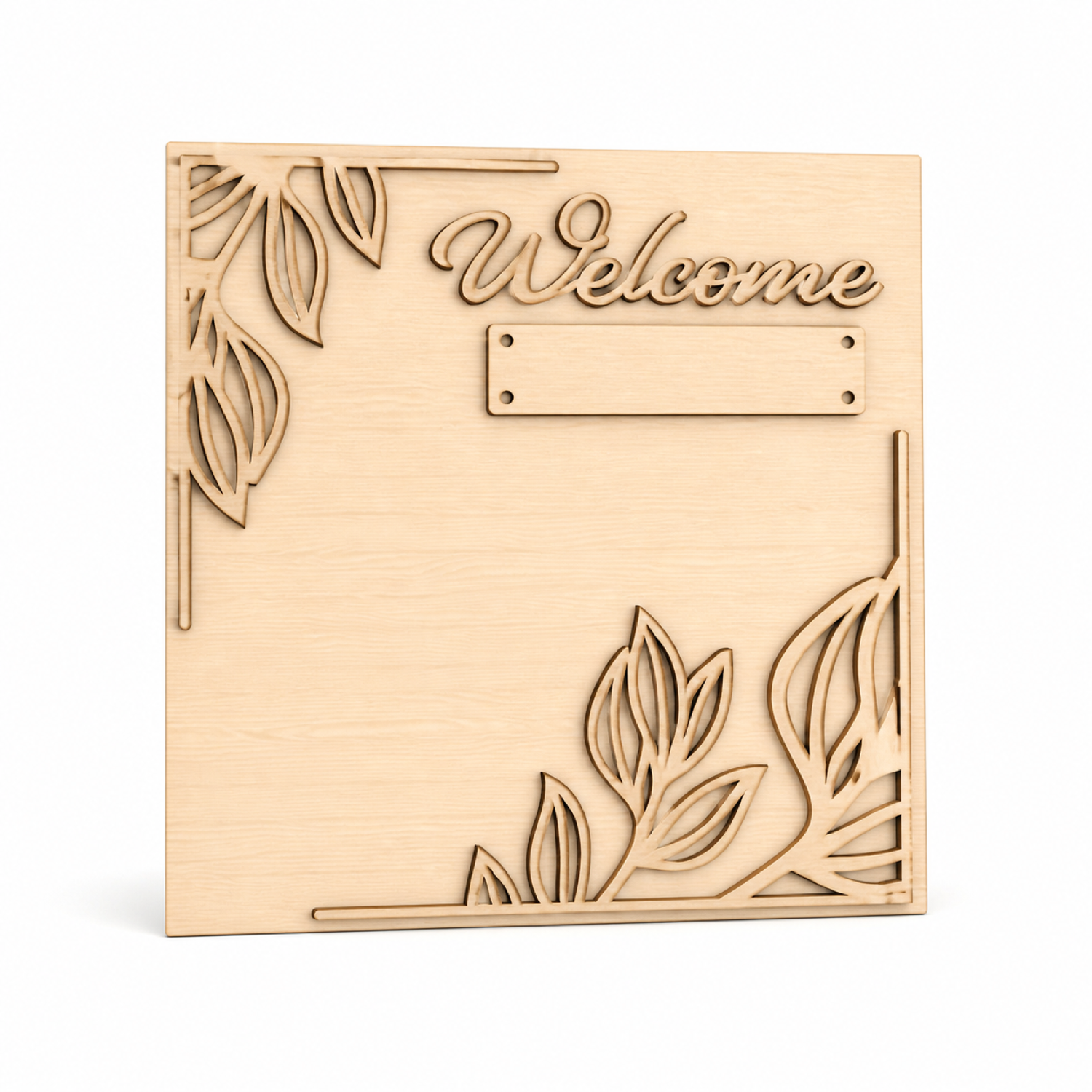 Wood Welcome Wedding Sign Laser Cut